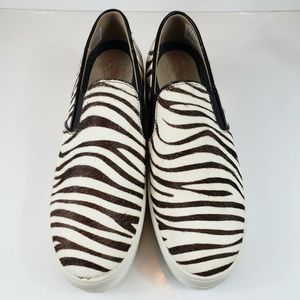 Sketchers Street calf hair zebra sneakers in sz 9